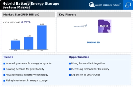 Hybrid Battery Energy Storage System Market Infographic