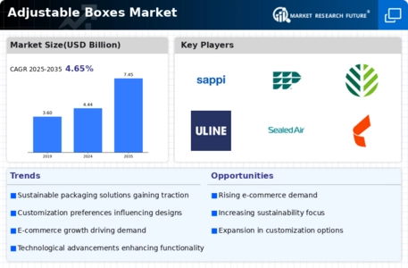 Adjustable Boxes Market Infographic