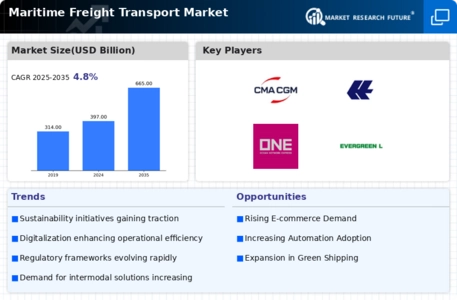 Maritime Freight Transport Market Infographic
