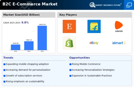B2C eCommerce Market Infographic