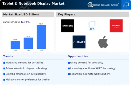 Tablet & Notebook Display Market Infographic