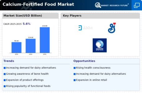 Calcium Fortified Food Market Infographic