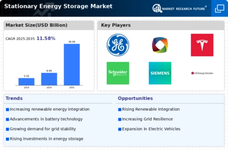 Stationary Energy Storage Market Infographic