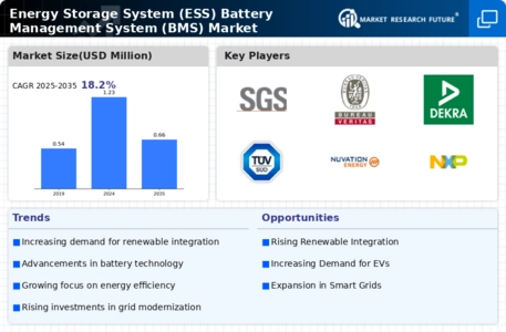 Energy Storage System ESS Battery Management System BMS Market Infographic