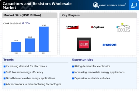 Capacitors Resistors Wholesale Market Infographic
