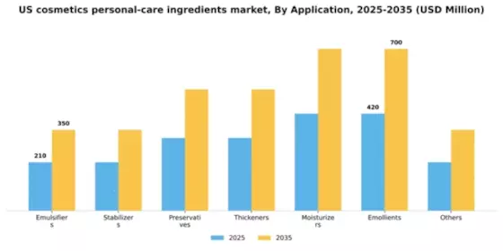 US Cosmetics Personal Care Ingredients Market Segment Image 0