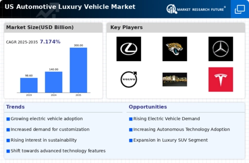 US Automotive Luxury Vehicle Market Infographic