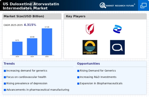 US Duloxetine Atorvastatin Intermediates Market Infographic