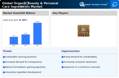 Organic Beauty & Personal Care Ingredients Market Infographic