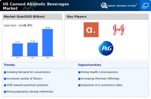 US Canned Alcoholic Beverages Market Infographic