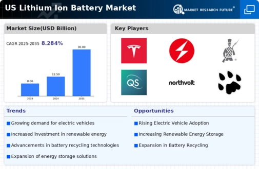 US Lithium Ion Battery Market Infographic
