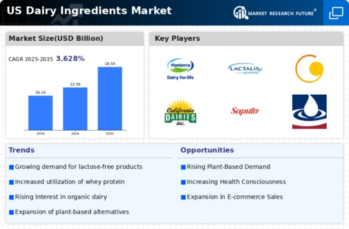 US Dairy Ingredients Market Infographic