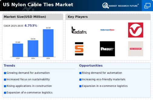 US Nylon Cable Ties Market Infographic