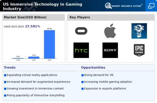 US Immersive Technology in Gaming Industry Market Infographic