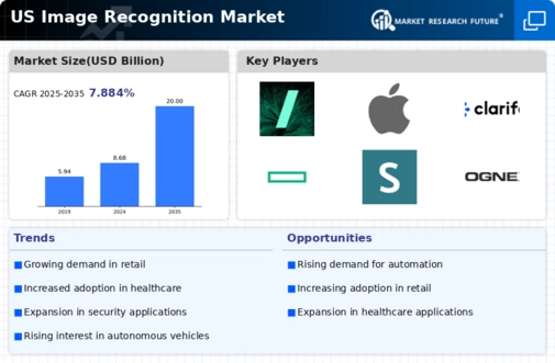US image recognition market Infographic
