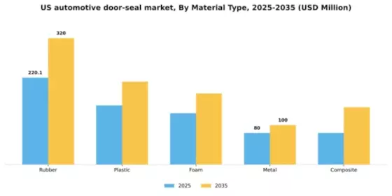 US Automotive Door Seal Market Segment Image 1