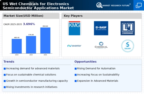 US Wet Chemicals for Electronics Semiconductor Application Market Infographic