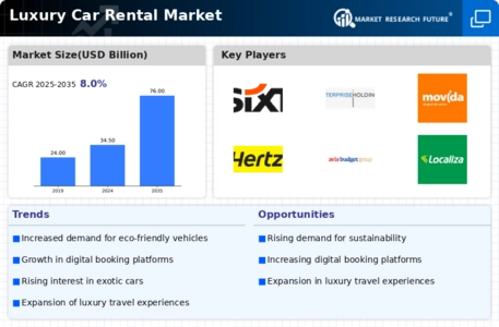 Luxury Car Rental Market Infographic