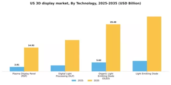 US 3-D Display Market Segment Image 2