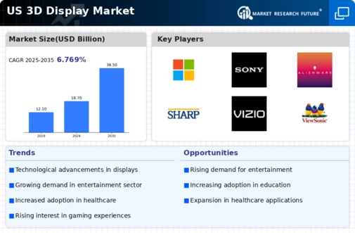 US 3-D Display Market Infographic