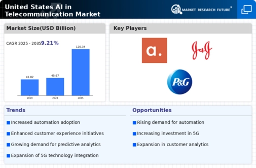 US AI in Telecommunication Market Infographic