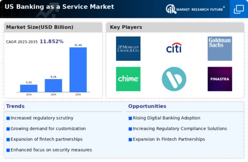 US Banking as a Service Market Infographic