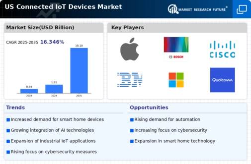 US Connected IoT Devices Market Infographic