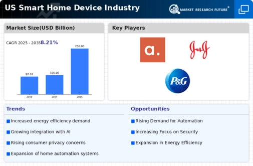 US Smart Home Device Market Infographic