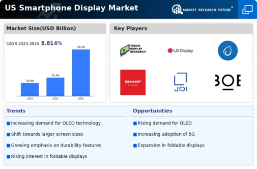 US Smartphone Display Market Infographic