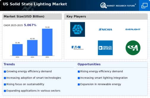 US Solid State Lighting Market Infographic