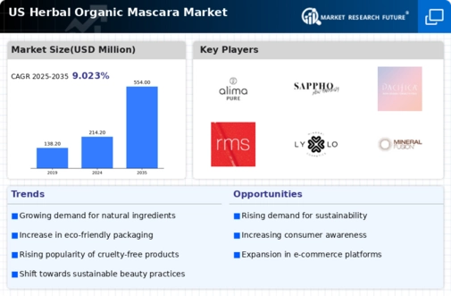 US Herbal Organic Mascara Market Infographic