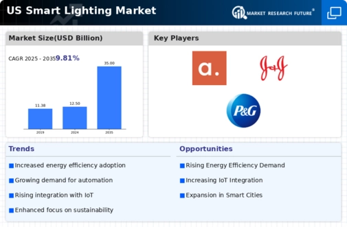 US Smart Lighting Market Infographic