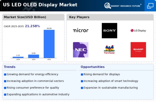 US LED OLED Display Market Infographic