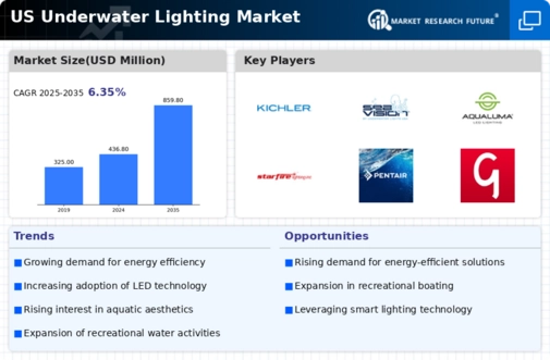 US Underwater Lighting Market Infographic