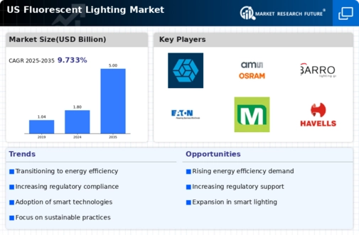 US Fluorescent Lighting Market Infographic