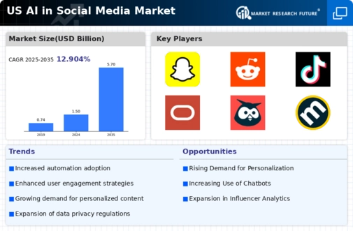 US AI in Social Media Market Infographic