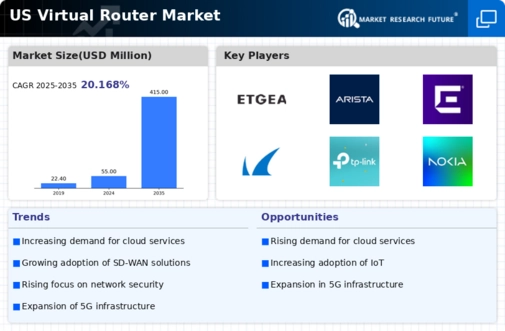 US Virtual Router Market Infographic