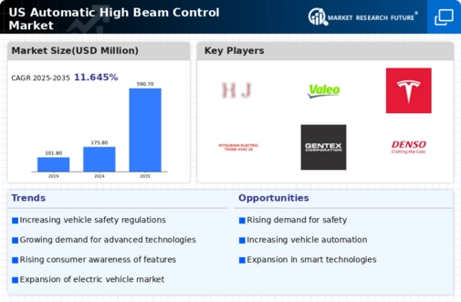 US Automatic High Beam Control Market Infographic