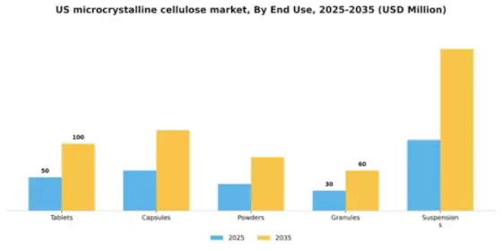 US Microcrystalline Cellulose MCC Market Segment Image 1