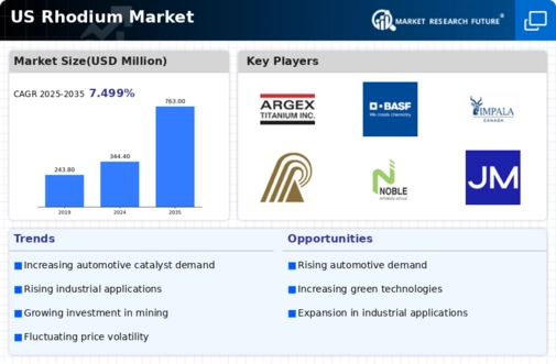 US Rhodium Market Infographic