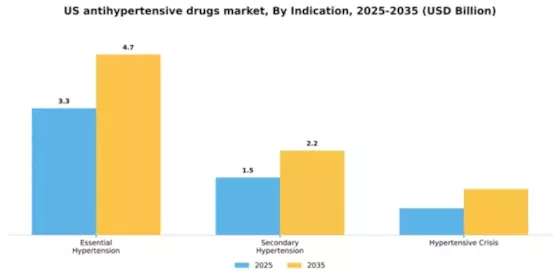 US Anti Hypertensive Drugs Market Segment Image 3