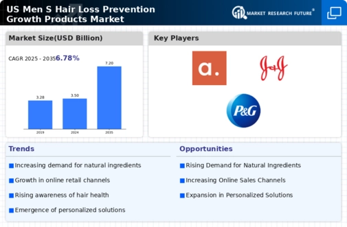US Men’s Hair Loss Prevention Growth Products Market Infographic