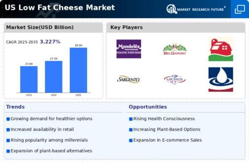 US Low Fat Cheese Market Infographic