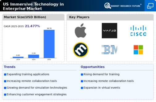 US Immersive Technology in Enterprise Market Infographic