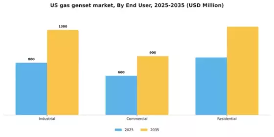 US Gas Genset Market Segment Image 1