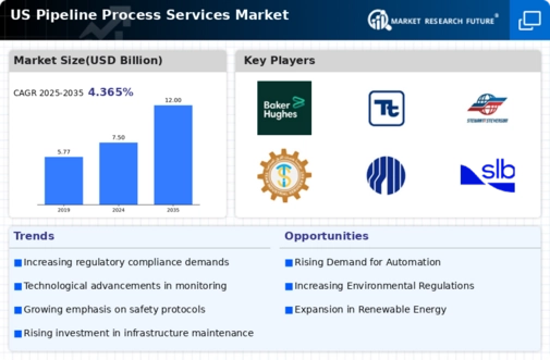 US Pipeline Process Services Market Infographic