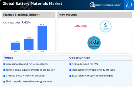 Battery Material Market Infographic