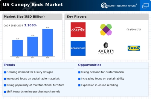 US Canopy Beds Market Infographic