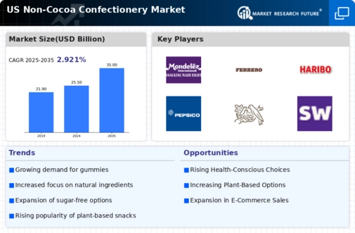 US NonCocoa Confectionery Market Infographic