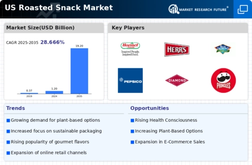 US roasted snack Market Infographic